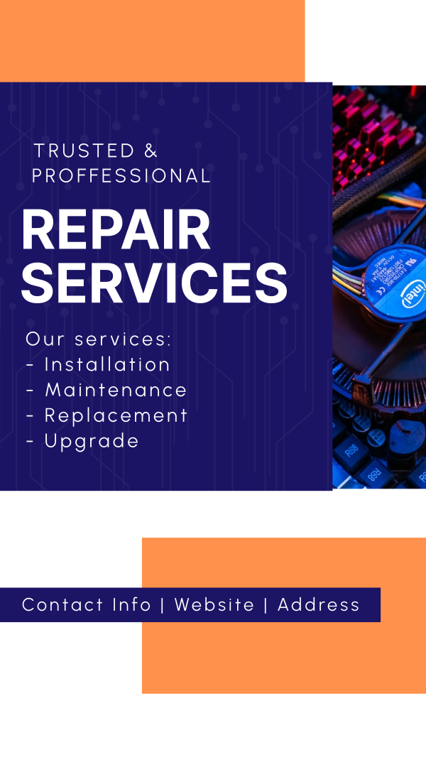 Professional PC Repair Instagram Story Design Image Preview