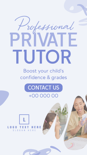 Private Tutor Facebook story Image Preview