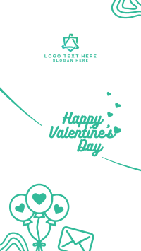 Simple Valentines Greeting Facebook story Image Preview