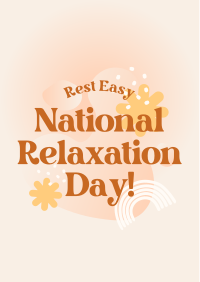 National Relaxation Day Greeting Flyer Image Preview