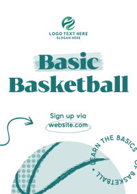 Retro Basketball Flyer Design