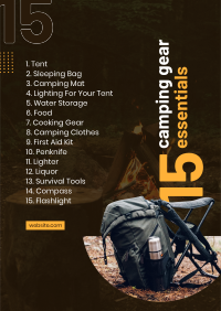 Camp Essentials Poster Design