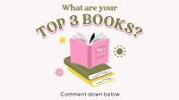 Cute Favorite Books Facebook event cover Image Preview