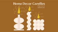Home Decor Candles Facebook Event Cover Design