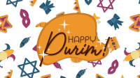 Purim Doodles Zoom Background Image Preview