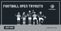 Try Outs are Open Facebook Ad Image Preview