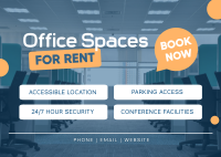 Tranquil Office Space Postcard Design