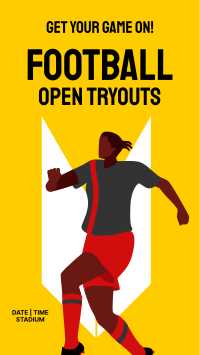 Soccer Tryouts Instagram Story Design
