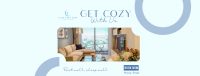 Get Cozy With Us Facebook Cover Design
