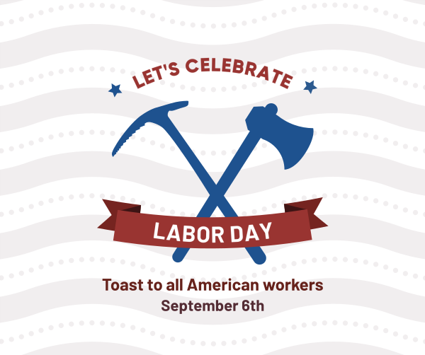 Labor Day Badge Facebook Post Design Image Preview