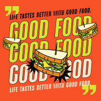 Contemporary Food Quote T-shirt Image Preview