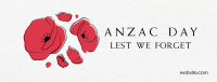 Anzac Day Minimalist Facebook cover Image Preview