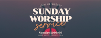 Sunday Worship Facebook Cover Design