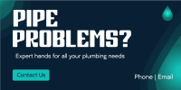 Modern Plumbing Service Twitter Post Image Preview