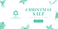 Cute Christmas Sale Twitter Post Image Preview