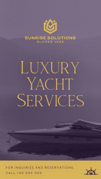 Luxury Yacht Services Instagram Reel Image Preview