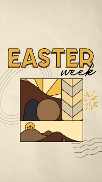 Holy Easter Week Facebook Story Design