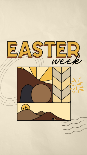 Holy Easter Week Facebook story Image Preview