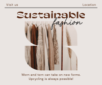 Elegant Minimalist Sustainable Fashion Facebook post Image Preview