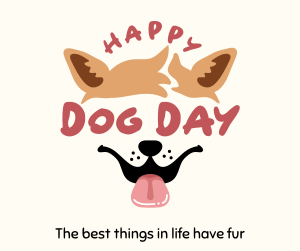 Dog Day Face Facebook post