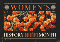Women's History March Postcard Image Preview