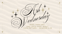 Simple Elegant Ash Wednesday Animation Image Preview