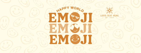 Reaction Emoji Facebook Cover Design