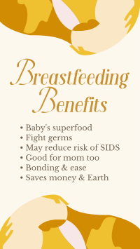 Breastfeeding Benefits TikTok video Image Preview