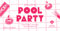 Exciting Pool Party Facebook ad Image Preview