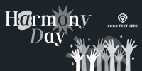 Simple Harmony Day Twitter Post Design