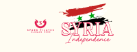 Syria Independence Flag Facebook cover Image Preview