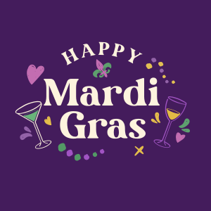 Mardi Gras Toast Instagram post Image Preview