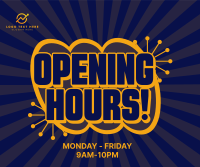 Opening Hours Sticker Facebook post Image Preview