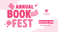 Annual Book Event Facebook Event Cover Design