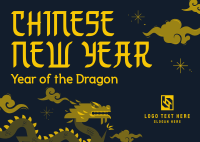 Year of the Dragon  Postcard Design