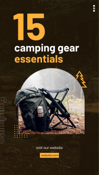 Camping Bag Facebook Story Design