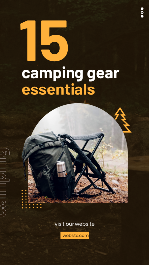 Camping Bag Facebook story Image Preview