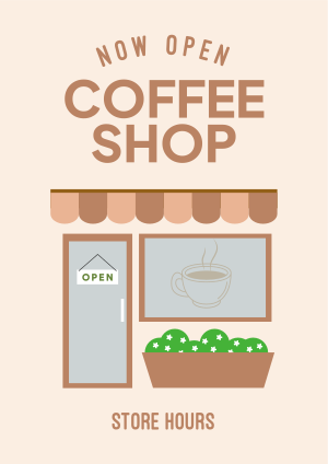 Local Cafe Storefront Flyer Image Preview