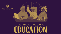 Students International Education Day Animation Design
