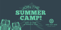 Summer Camp Twitter Post Design