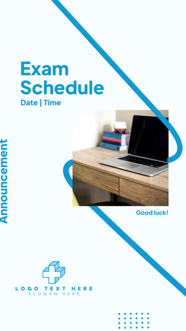 Announcement Exam Schedule Instagram Story Design Image Preview