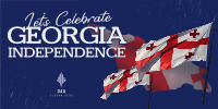 Let's Celebrate Georgia Independence Twitter Post Image Preview