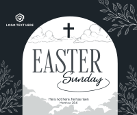 Floral Easter Sunday Facebook post Image Preview