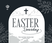 Floral Easter Sunday Facebook Post Image Preview