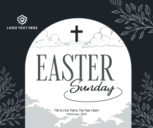 Floral Easter Sunday Facebook Post Image Preview