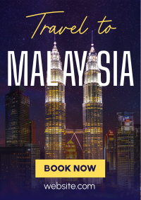 Travel to Malaysia Flyer Design