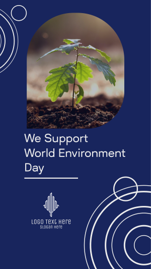 We Support World Environment Day Facebook story