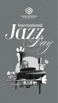 Modern International Jazz Day YouTube Short Image Preview