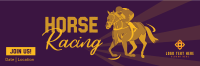 Vintage Horse Racing Twitter header (cover) Image Preview