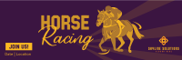 Vintage Horse Racing Twitter Header Image Preview